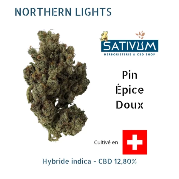 cbd lille fleurs de CBD northern lights